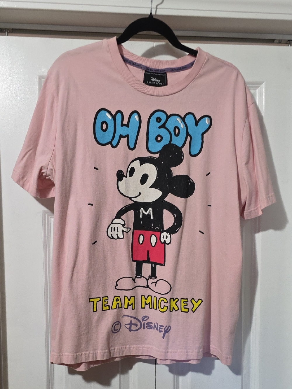 Disney Pink Mickey Mouse 'Oh Boy' Graphic Tee